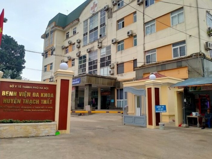 Bé trai 15 tháng tuổi tử vong bất thường tại Bệnh viện Đa khoa Thạch Thất, Hà Nội. Ảnh: PV
