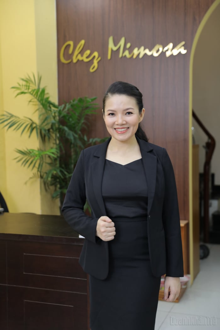 Nụ cười sau thành quả 5 năm gây dựng của nữ CEO Trần Thị Thanh Tâm. Ảnh: Vĩnh Hy.