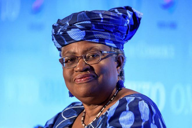 Tân Tổng giám đốc WTO Ngozi Okonjo-Iweala. Ảnh: AFP