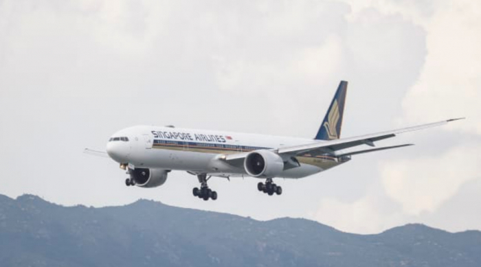Boeing 777-312 bay từ Singapore đến Hongkong hồi năm 2018. Ảnh: CNBC