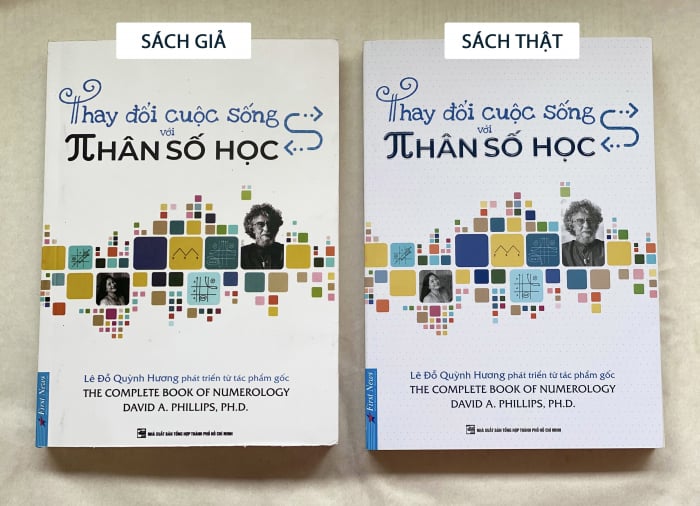 Cuốn sách ăn khách bị các trang sách giả bày bán công khai. Ảnh: FN