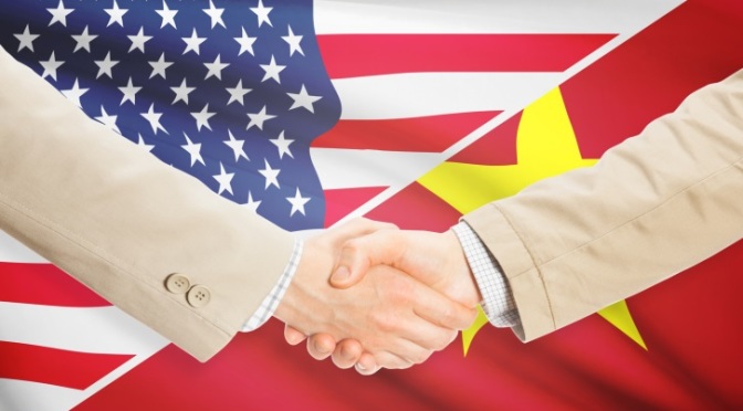 Việt Nam - Hoa Kỳ ngày càng có nhiều bước tiến mới trong hợp tác thương mại. Ảnh: T.L.