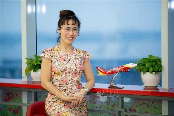 Bà Nguyễn Thị Phương Thảo, Tổng Giám đốc Hãng hàng không Vietjet. Ảnh: TTXVN