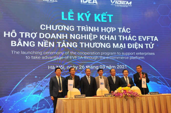 Lễ ra mắt Sàn TMĐT doanh nghiệp Việt Nam-EU (VEFTA).