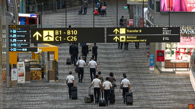 Sân bay Changi Airport tại Singapore. Ảnh: CNBC