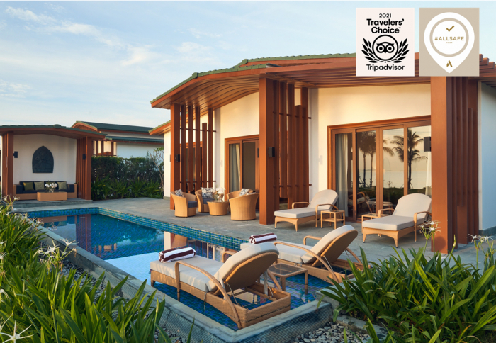 Mövenpick Resort Cam Ranh áp dụng chương trình nâng hạng phòng Villa hoàn toàn miễn phí cho các khách hàng đặt phòng trực tiếp. Ảnh: TL