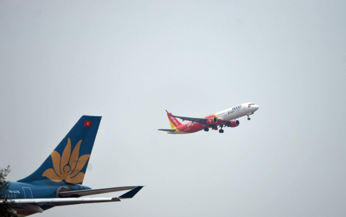 Sau Vietnam Airlines, Vietjet Air là hãng hàng không Việt thứ 2 thử nghiệm hộ chiếu sức khỏe. Ảnh: Hoàng Hà.