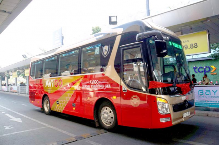 Xe buýt hoạt động tuyến Sân bay Tân Sơn Nhất - Vũng Tàu