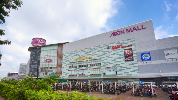 Siêu thị Aeon Tân Phú Celadon đã hoạt động trở lại. Ảnh: Aeon Mall