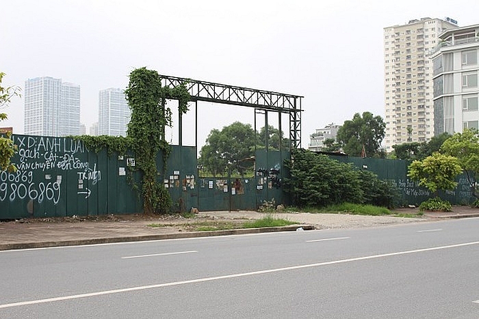 Dự án Nam Trung Yên (Hà Nội), nằm “đắp chiếu” từ nhiều năm nay. Ảnh: T.L