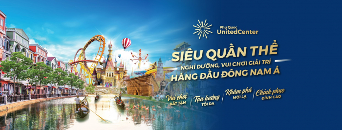 Phú Quốc United Center - siêu quần thể nghỉ dưỡng, khám phá, mua sắm, vui chơi giải trí hàng đầu Đông Nam Á. Ảnh: TL.