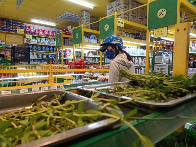 Người tiêu dùng đang mua hàng tại một cửa hàng Bách hóa Xanh. Ảnh: Thu Hà