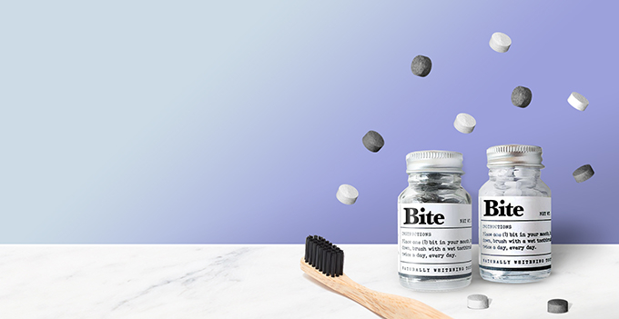 Bite Toothpaste Bits sản xuất loại viên kem đánh răng “sạch” với môi trường, không chất thải. Ảnh Bite
