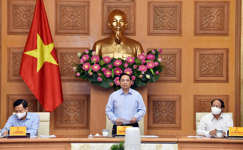 Thủ tướng Phạm Minh Chính phát biểu tại Hội nghị. Ảnh: VGP.