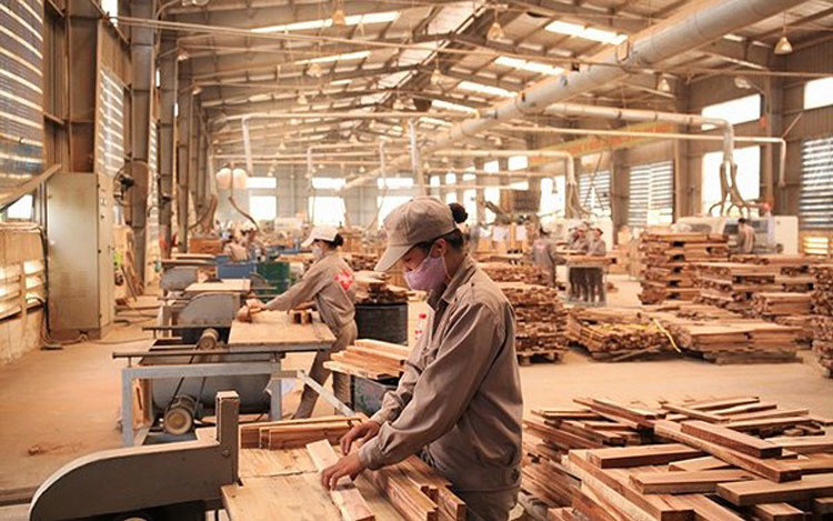 Đại diện nhiều làng nghề mong muốn được hợp tác với các doanh nghiệp trong ngành gỗ nhằm biến các hộ của làng nghề trở thành một bộ phận của chuỗi cung. Ảnh: T.L