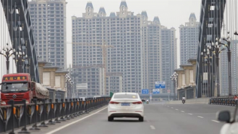 Một dự án cao ốc chưa hoàn thành của Evergrande tại thành phố Lạc Dương, Trung Quốc. (Ảnh: Reuters)


