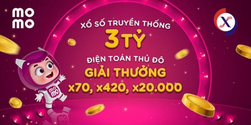 Dịch vụ đặt 1 ăn 70 trên ví điện tử MoMo.