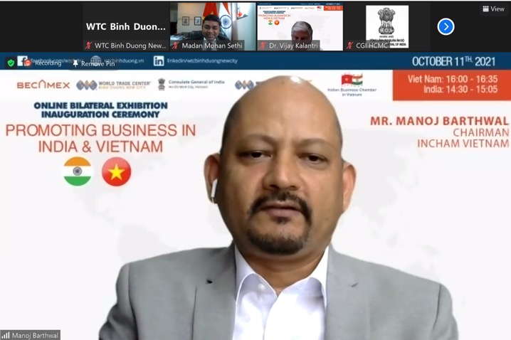 Ông Manoj Barthwal - Chủ tịch, Phòng Thương mại Ấn Độ tại Việt Nam. Ảnh: BTC 