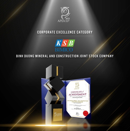Giải thưởng “Doanh nghiệp xuất sắc châu Á” được trao cho KSB.