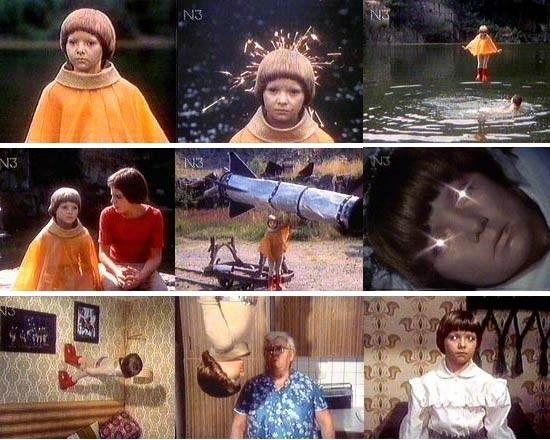 Những hình ảnh trong bộ phim Maika-Cô bé từ trên trời rơi xuống của Tiệp Khắc những năm 1990 được nhiều khán giả yêu thích. Ảnh: TL 
