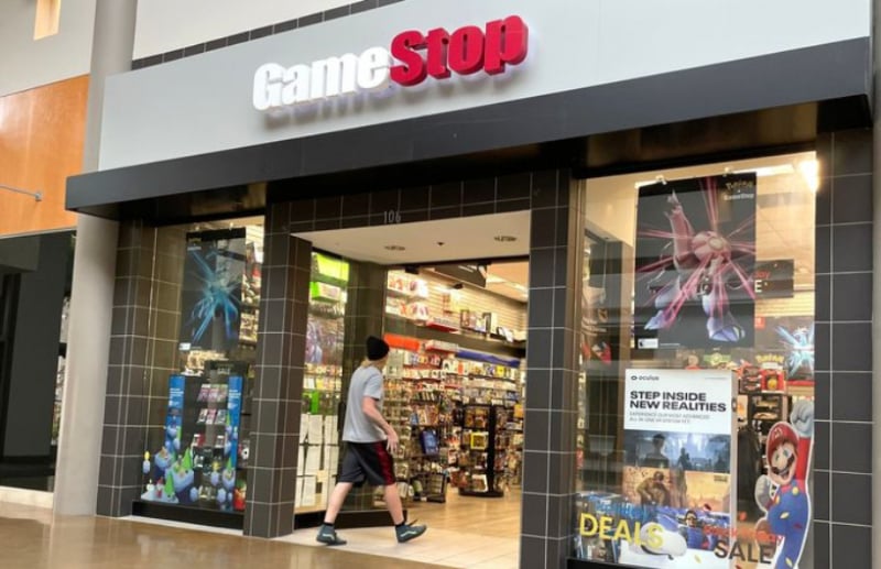 Cổ phiếu GameStop Corp. mất 13% trong tuần giao dịch đầu tiên của năm 2022. Ảnh: Justin Sullivan (Getty Images).