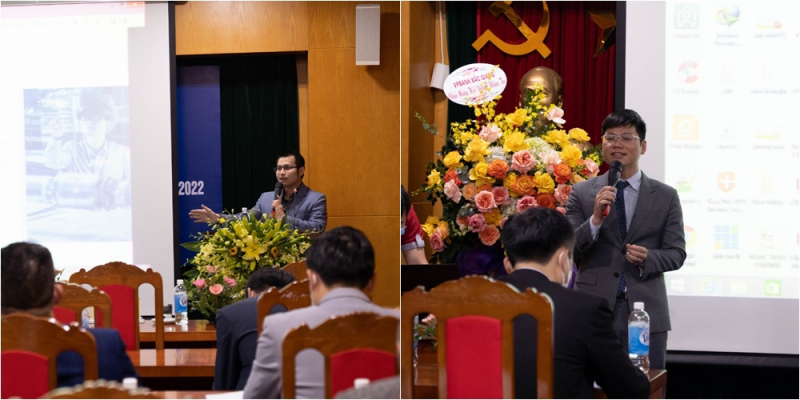 Các chuyên gia chia sẻ thông tin thị trường, đầu tư, tài chính cho các doanh nhân trẻ tỉnh Bắc Giang. Ảnh: DNT.