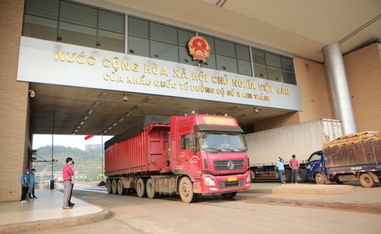 Cửa khẩu quốc tế đường bộ số II Kim Thành (Lào Cai) - Bắc Sơn (Trung Quốc). Ảnh: VTV