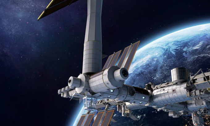 Mô-đun SEE-1 sẽ được neo vào trạm Axiom Station trên ISS, nơi là phim trường và là địa điểm tổ chức các dự án thương mại khác, bao gồm cả du lịch vũ trụ. Ảnh: Axiom Space