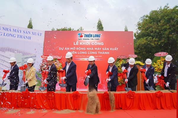 Lễ khởi công mở rộng nhà máy Thiên Long Long Thành vào đầu tháng 3/2022 sẽ là tiền đề giúp tập đoàn tăng trưởng trong tuơng lai.