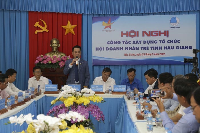 Hội nghị Công tác xây dựng tổ chức Hội Doanh nhân trẻ tỉnh Hậu Giang diễn ra vào ngày 25/5.