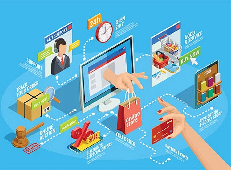 Các đối tượng lợi dụng không gian mạng để thực hiện các hành vi vi phạm pháp luật thông qua các sàn thương mại điện tử diễn ra phổ biến. Ảnh minh họa