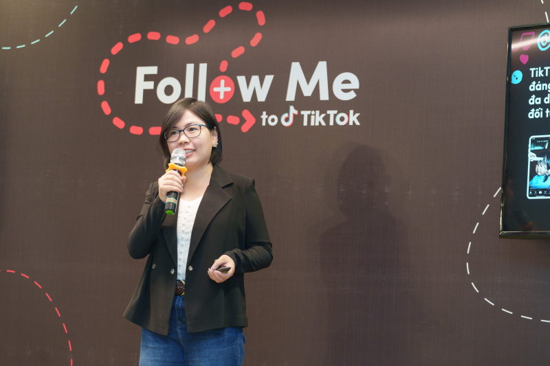 Đại diện TikTok cho biết sẽ có những ứng dụng hỗ trợ các doanh nghiệp trong việc tiếp cận khách hàng trên nền tảng. Ảnh: TT