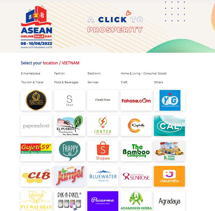 Hàng loạt thương hiệu lớn của ASEAN sẽ tham gia bán hàng online tại Việt Nam. Ảnh: T.L.