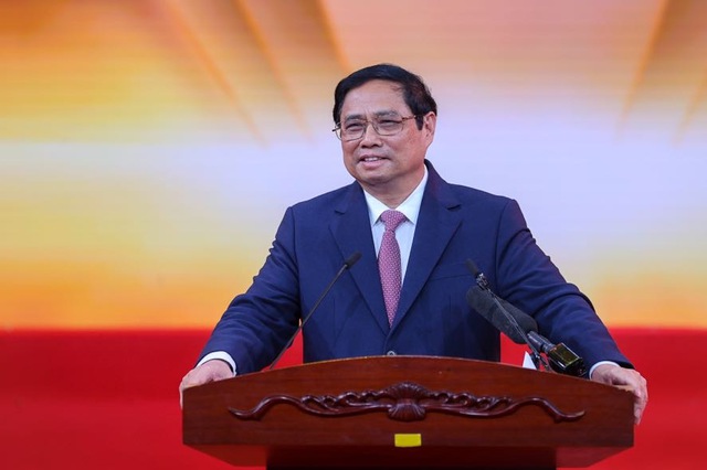 Thủ tướng Chính phủ Phạm Minh Chính phát biểu tại sự kiện. Ảnh: VGP
