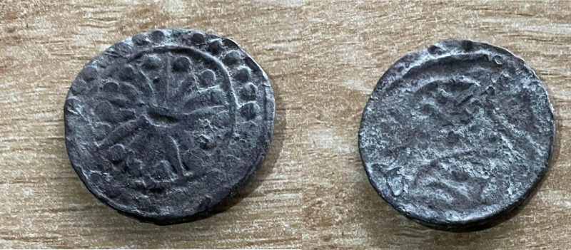 Đồng tiền bằng bạc thuộc Vương Quốc Phù Nam (thế kỷ 1-7) vô cùng hiếm họi được trưng bày tại triển lãm