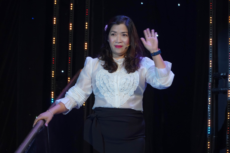 Chị Huỳnh Thị Mỹ Hạnh được mời làm nhân vật chia sẻ trong chương trình Khát vọng mùa vàng. Ảnh: TTK