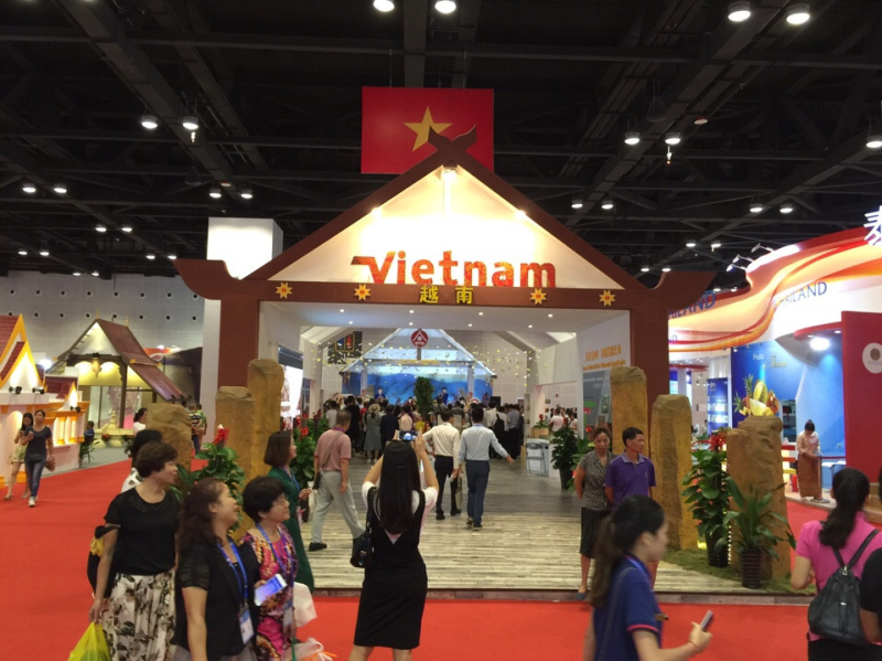 Việt Nam dự kiến có hơn 200 gian hàng tham dự Hội chợ Thương mại Trung Quốc - ASEAN năm nay. Ảnh: T.L.