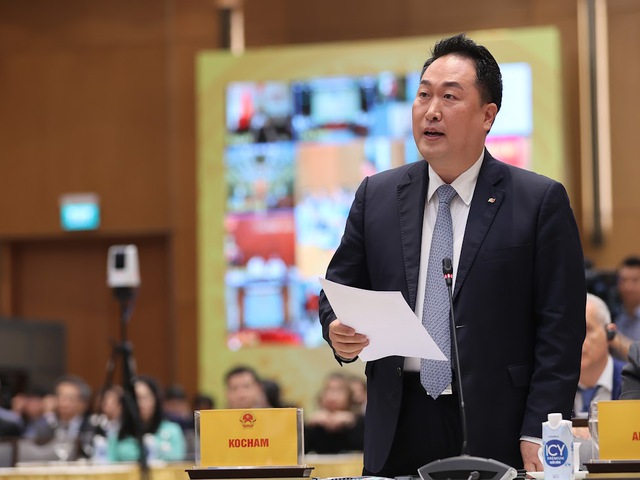 Ông Hong Sun, Chủ tịch Hiệp hội Doanh nghiệp Hàn Quốc tại Việt Nam (Kocham). Ảnh: VGP