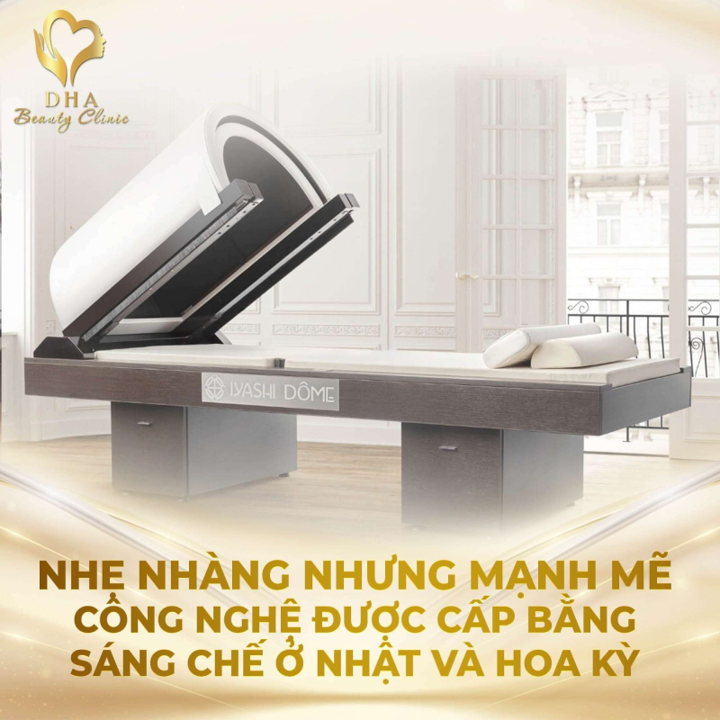 Giường xông hơi Iyashi Dôme lần đầu có mặt tại DHA Beauty Clinic.