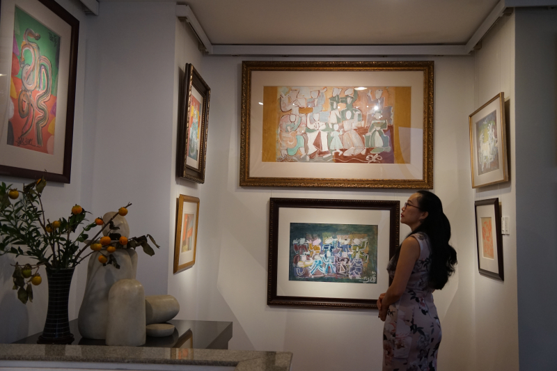 Hàng trăm tác phẩm của quý hiếm của họa sĩ Nguyễn Tư Nghiêm được trưng bày và giới thiệu lần này