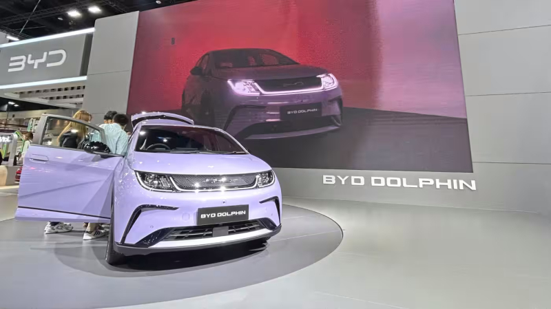 Các hãng sản xuất xe điện Trung Quốc như BYD đang nắm vị trí dẫn đầu trong thị trường xe điện ở Thái Lan. Ảnh: Nikkei Asia