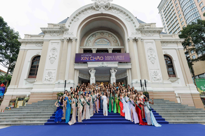 Hoa hậu Trái Đất của các quốc gia đã có mặt tại TPHCM tham gia cuộc thi Miss Earth 2023 do Việt Nam đăng cai