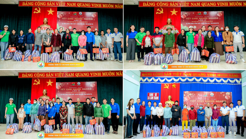 300 suất quà tết được trao cho người nghèo tại các xã: Cam Thành, Gio Châu, Vĩnh Chấp, Vĩnh Long và thị trấn Gio Linh.