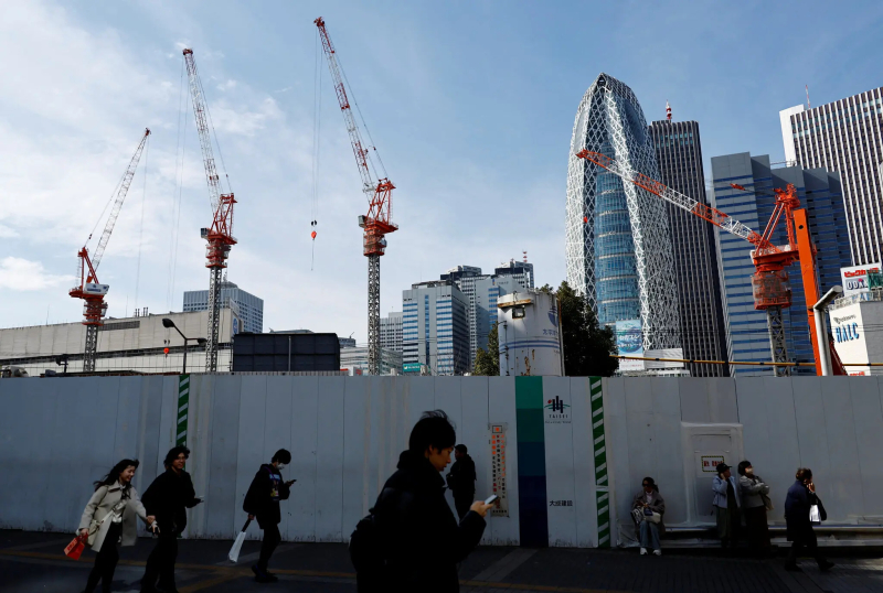 Nền kinh tế Nhật Bản đi vào tình trạng suy thoái. Ảnh: NYT