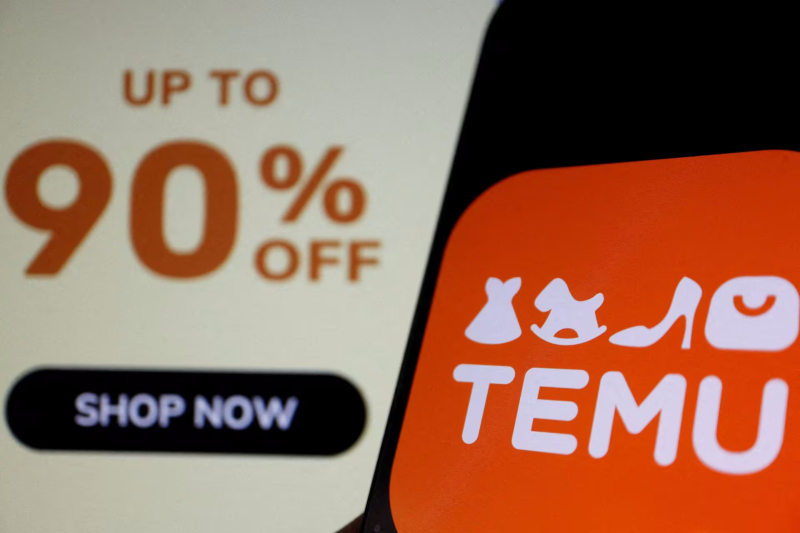Temu, một nền tảng thương mại điện tử bởi PDD Holdings. Ảnh: Reuters