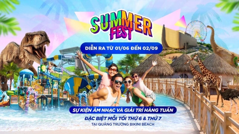 Chuỗi sự kiện Summer Fest sôi động sẽ diễn ra xuyên suốt 90 ngày hè với nhiều hoạt động vui chơi giải trí, âm nhạc hấp dẫn