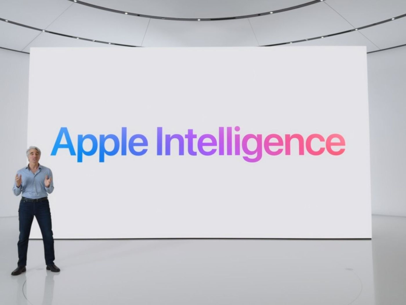Gần đây Apple tung ra Apple Intelligence, câu trả lời của họ cho công nghệ AI, nhưng nỗ lực này có phần trễ nải so với các đối thủ Microsoft và Nvidia. Ảnh: The Verge