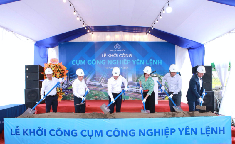 Lễ khởi công dự án Cụm công nghiệp Yên Lệnh tại tỉnh Hà Nam.