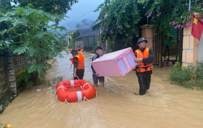 Những ngày qua, cơn bão số 3 và mưa lũ sau bão đã ảnh hưởng nặng nề đến đời sống, sinh hoạt của người dân và tình hình sản xuất - kinh doanh của các doanh nghiệp hội viên trên địa bàn các tỉnh, thành phố khu vực phía Bắc. Ảnh: T.L