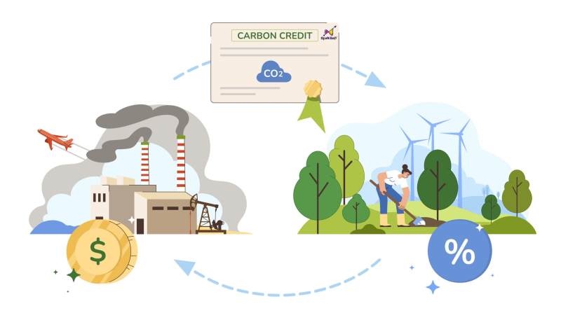 Thị trường giao dịch tín chỉ carbon ngày càng sôi động để phục vụ nhu cầu giảm thuế carbon của một số nhóm doanh nghiệp. Ảnh: T.L